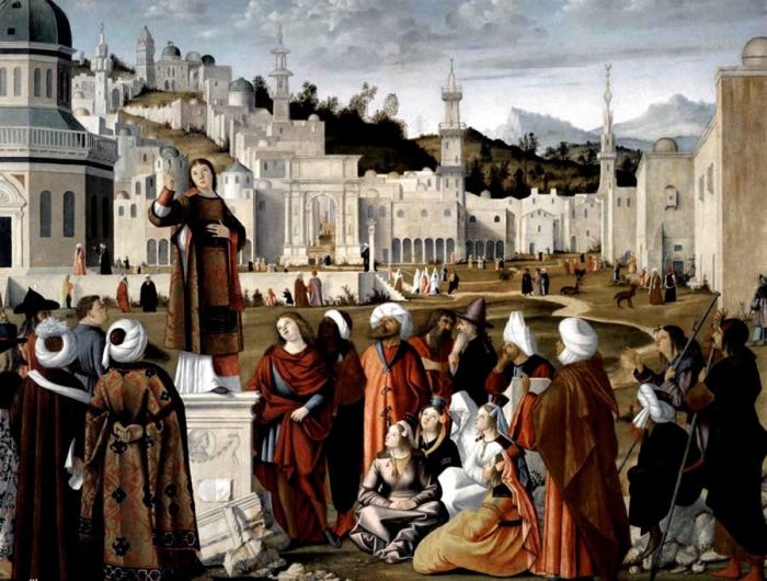 Проповедь святого Стефана перед воротами Иерусалима (Витторе Карпаччо, 1514, Лувр)